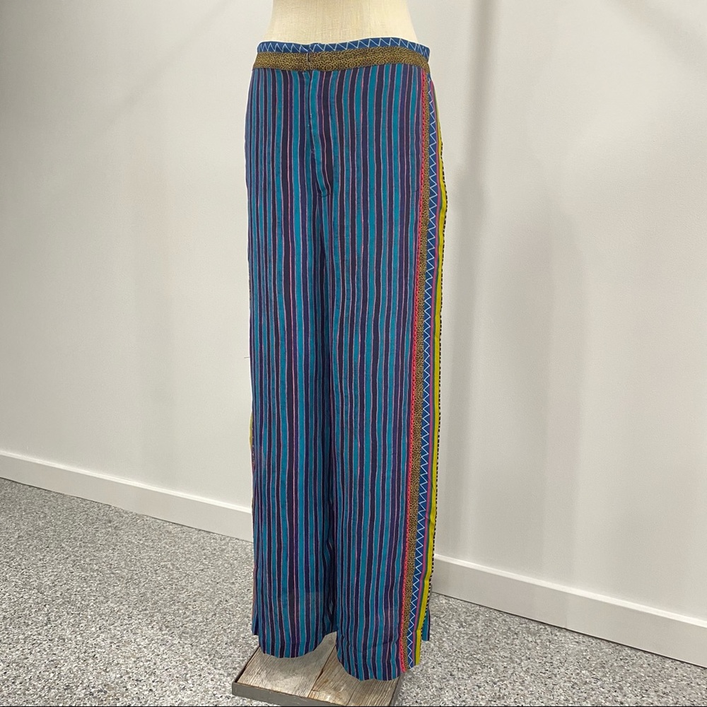 Blank London Stripe Leopard Wide Leg Pant